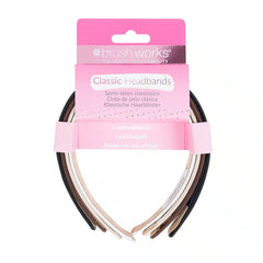 Brushworks Classic Headbands 4 Pack
