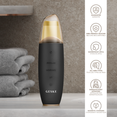 GESKE MicroCurrent Skin Scrubber Blackhead Remover 9in1 - Gray