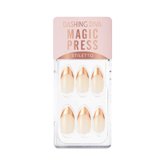 Dashing Diva Magic Press Rose Gold Edge French