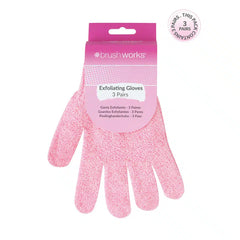 Brushworks Exfoliating Gloves 3 Pack