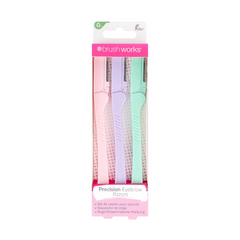 Brushworks Pastel Eye Brow Razors (Pack of 3)