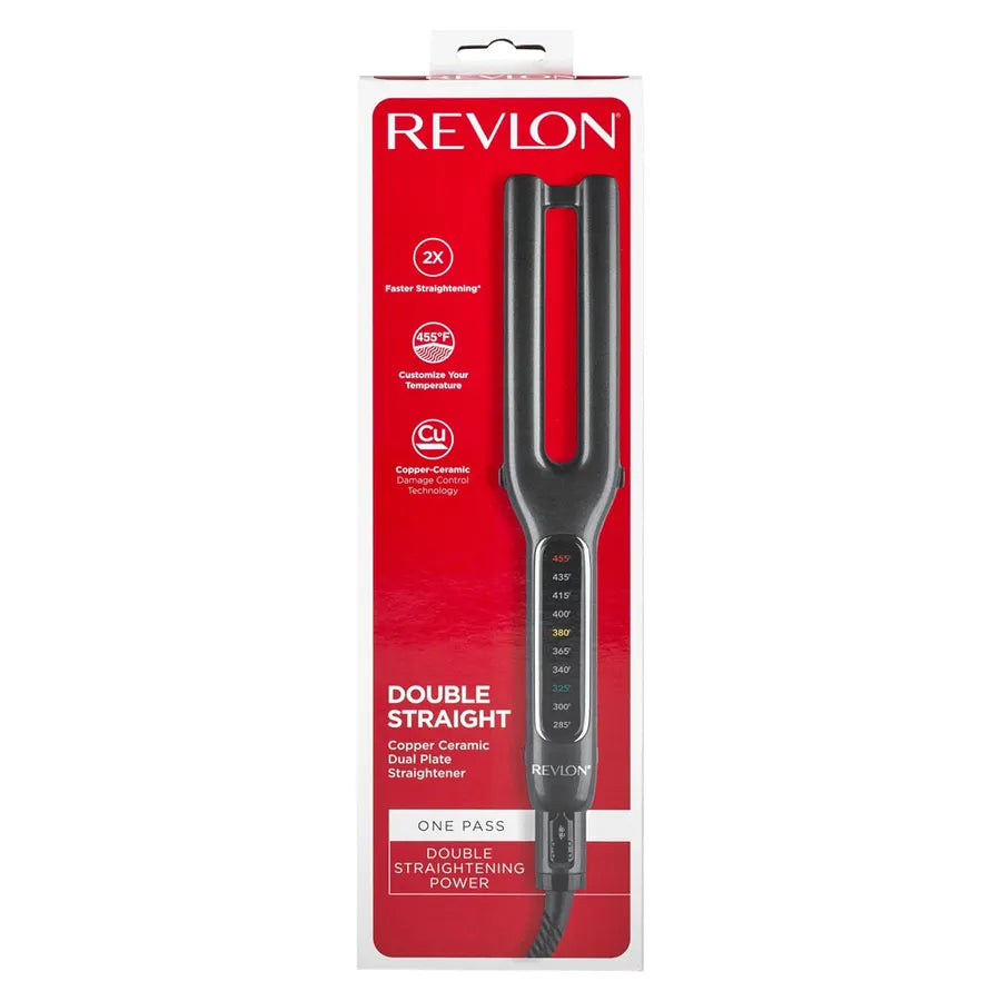 Revlon Double Straightener Copper Ceramic Dual Plate Hair Straightener