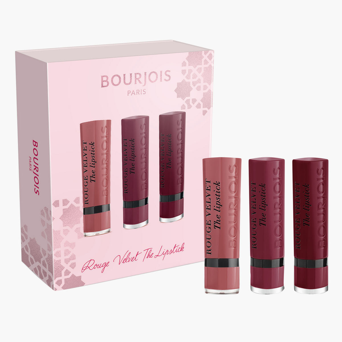 Bourjois 3-Piece Rouge Velvet The Lipstick Set Bourjois 3-Piece Rouge Velvet The Lipstick Set