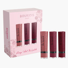 Bourjois 3-Piece Rouge Velvet The Lipstick Set