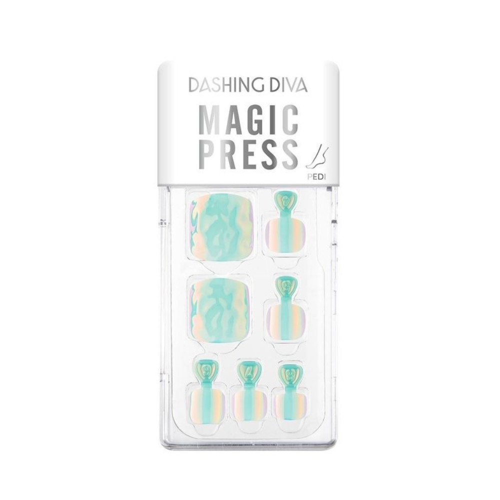 Dashing Diva Magic Press Mint Mermaid Pedi