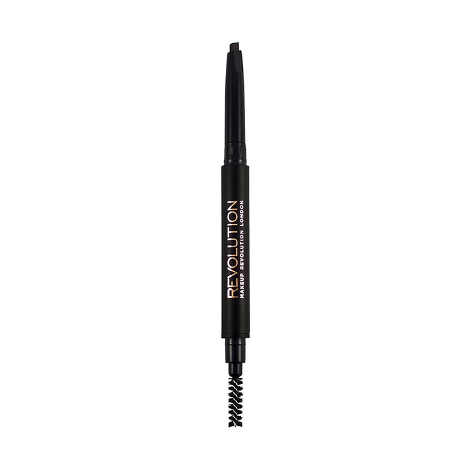 Revolution Duo Brow Definer Pencil Dark Brown Revolution Duo Brow Definer Pencil Dark Brown