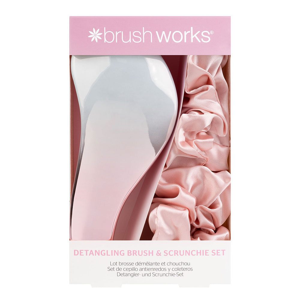 Brushworks Detangling Brush and Scrunchie Set Brushworks Detangling Brush and Scrunchie Set