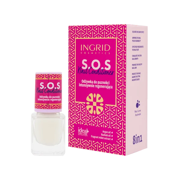 Ingrid Ideal Nail Care Definition S.O.S 8 In 1 Nail Conditioner