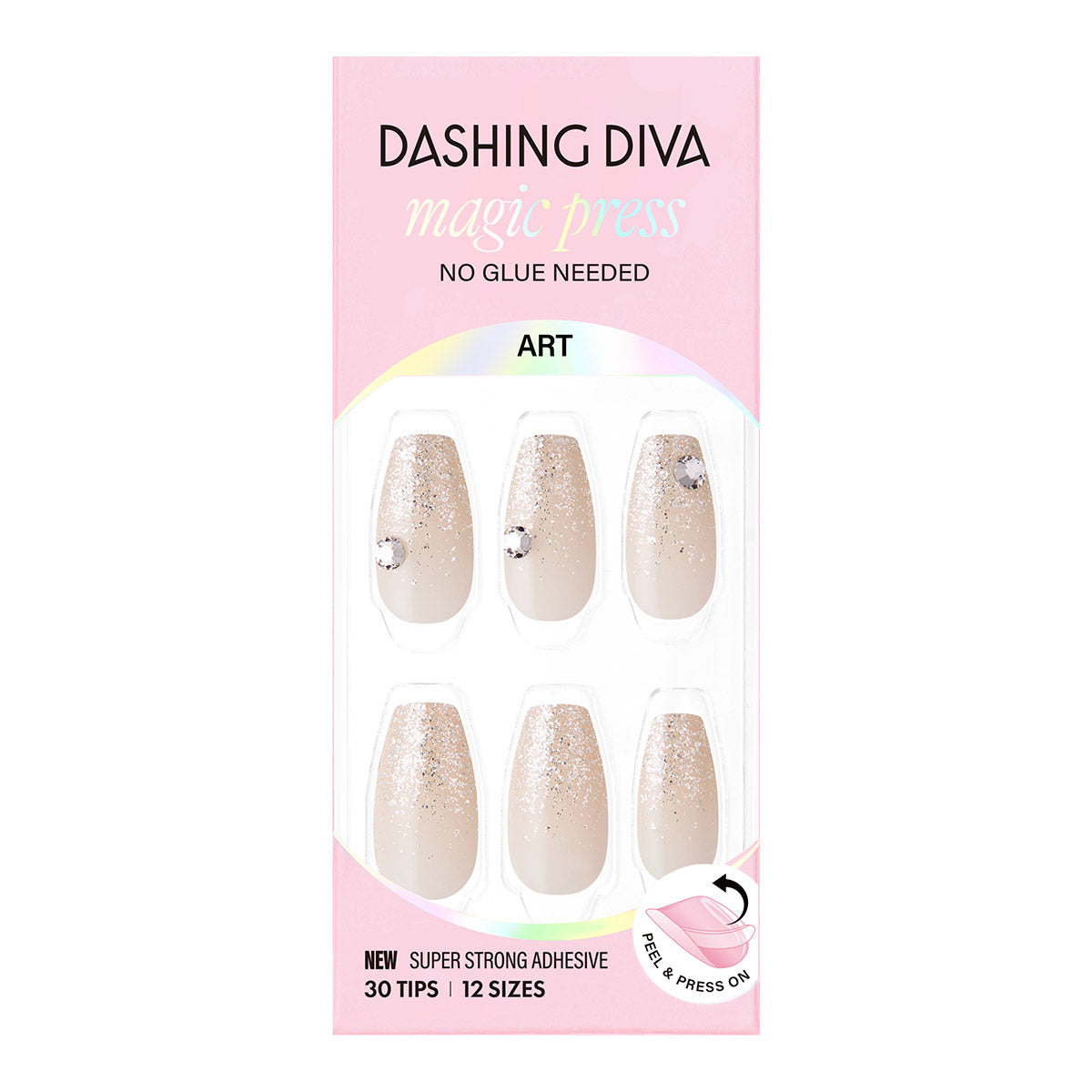 Dashing Diva Magic Press Crystal Champagne
