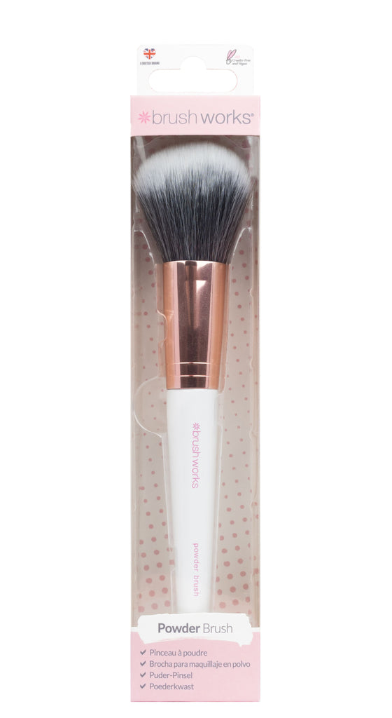 Brushworks White & Gold Powder Brush