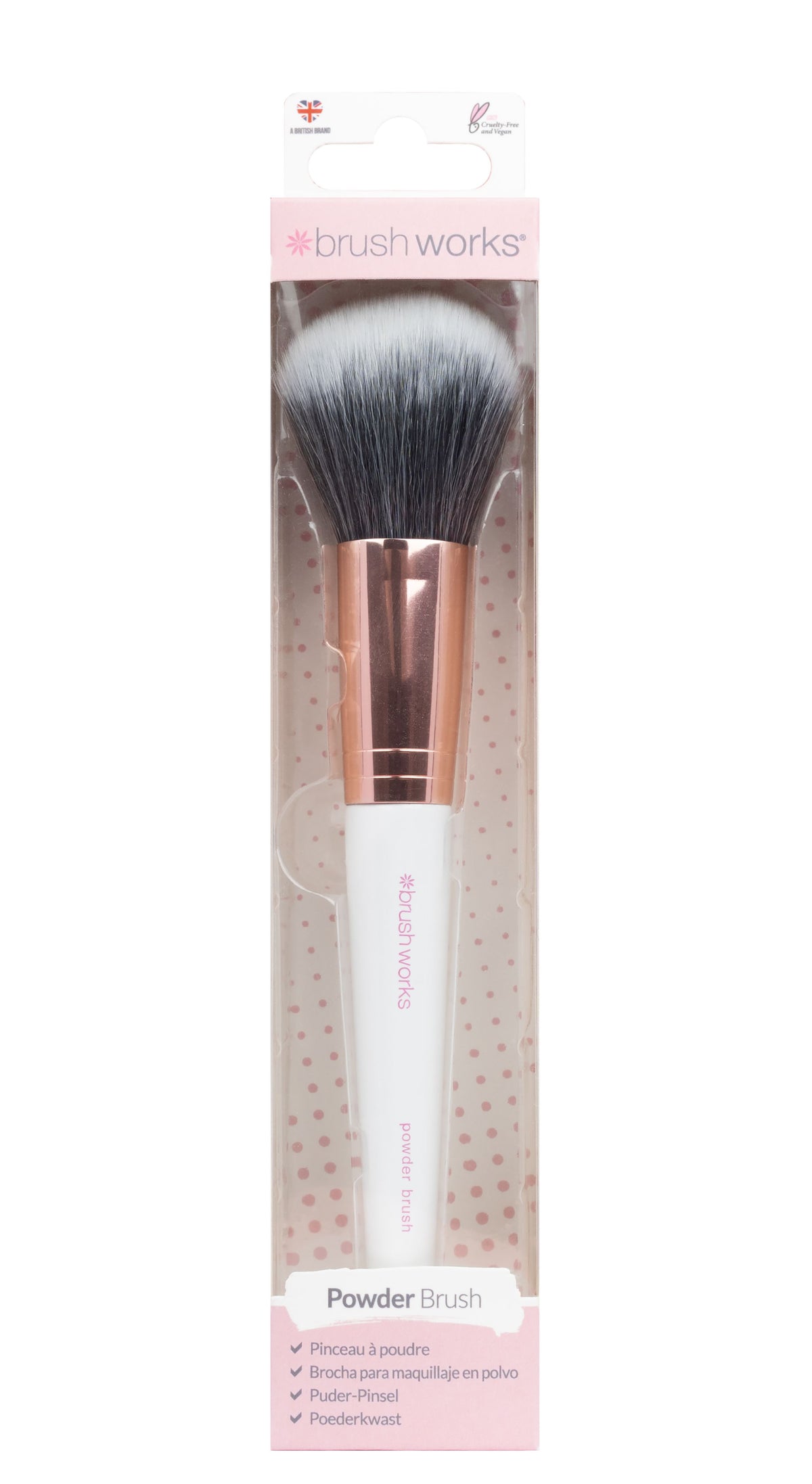 Brushworks White & Gold Powder Brush