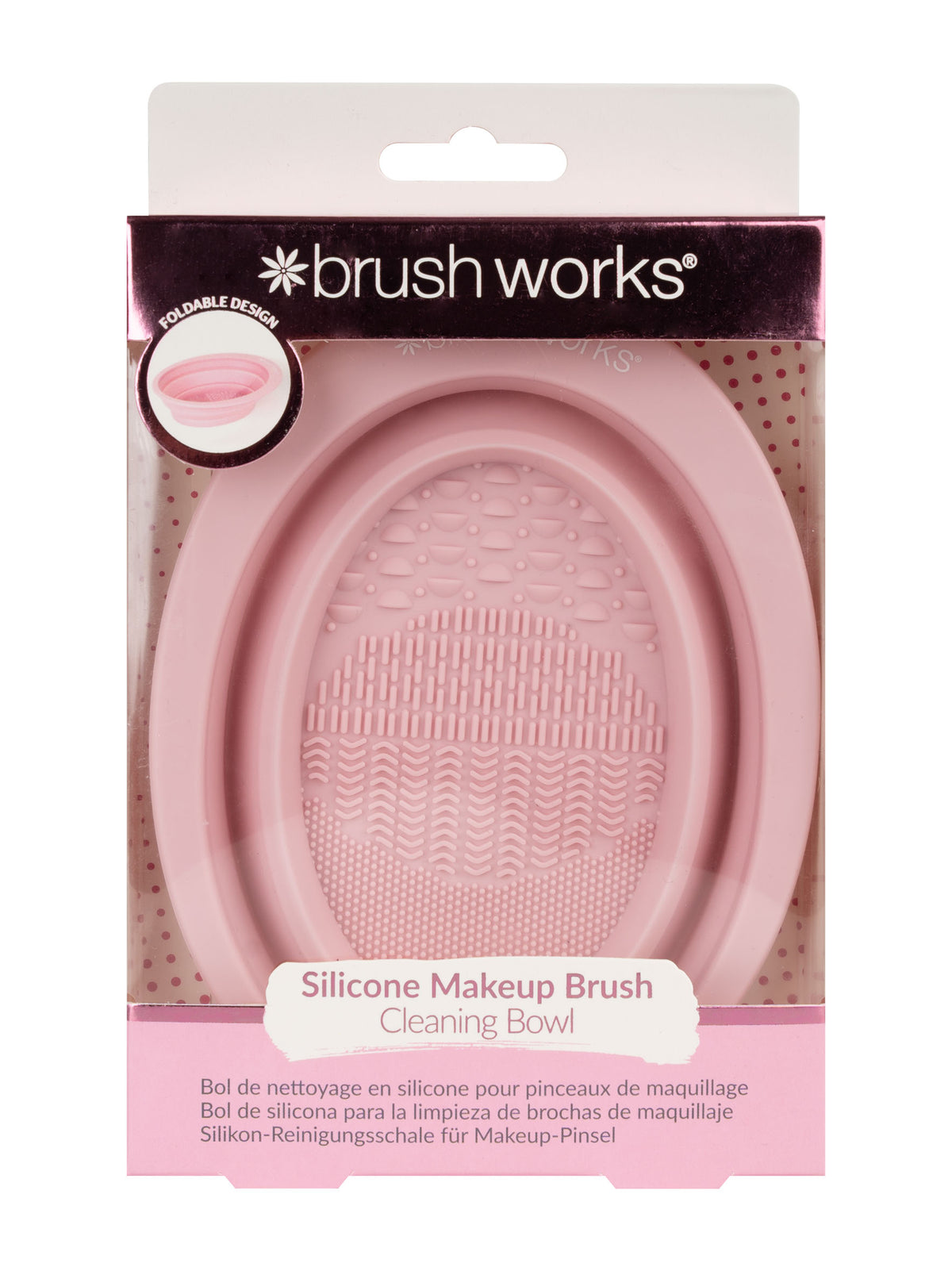 Brushworks Silicone Makeup Brush Cleaning Bowl