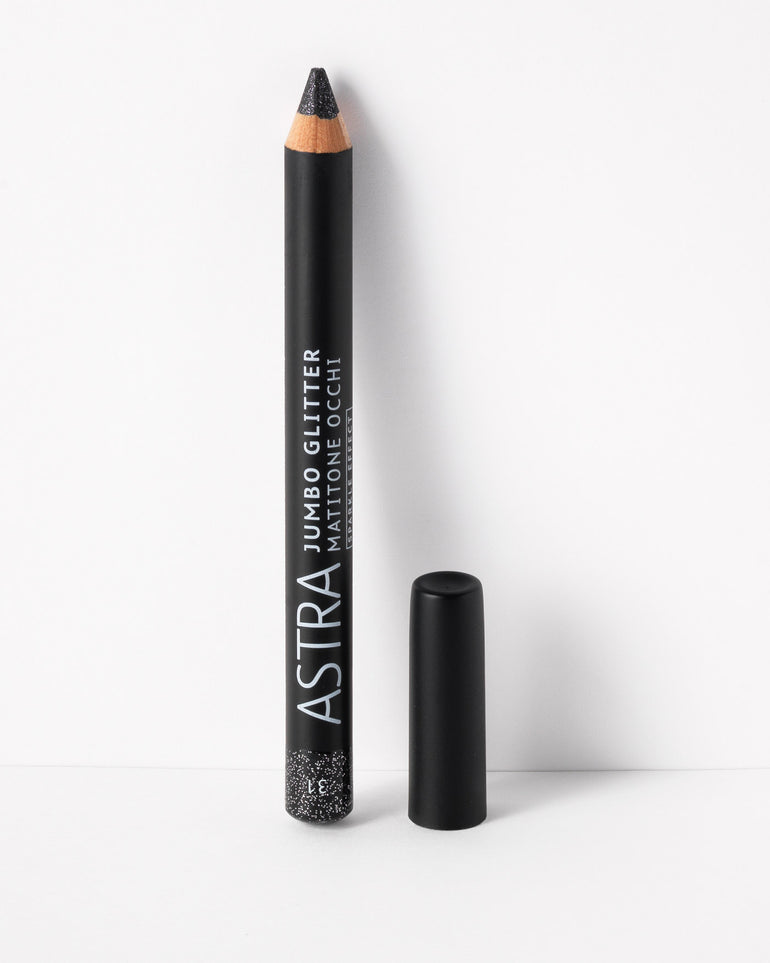 Astra Jumbo Glitter Pencil Black Sheen Astra Jumbo Glitter Pencil Black Sheen