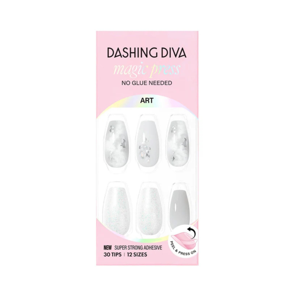 Dashing Diva Magic Press Greyish Marble