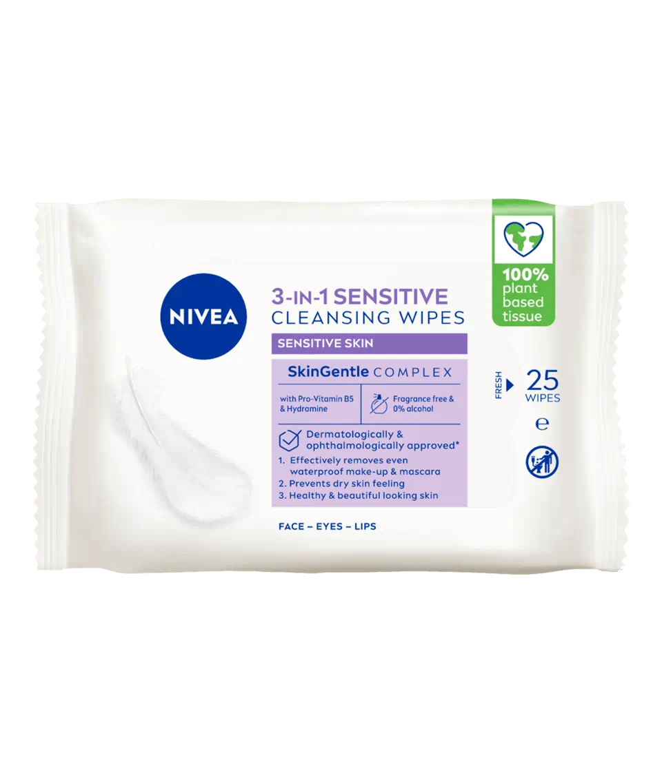 Nivea Cleansing Wipes Sensitive 25 Pcs