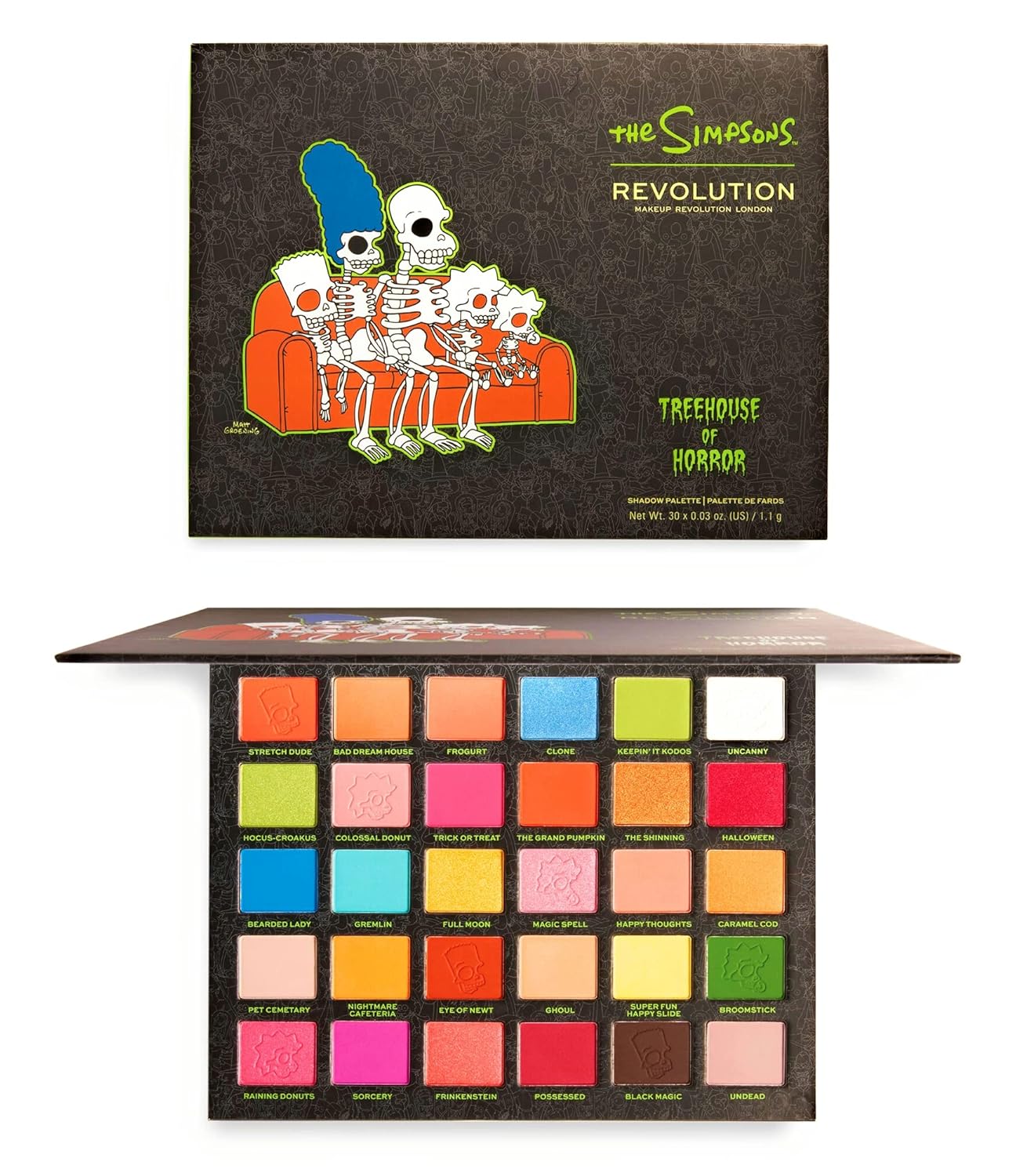 Revolution The Simpsons Shadow Palette Spooktacular Revolution The Simpsons Shadow Palette Spooktacular