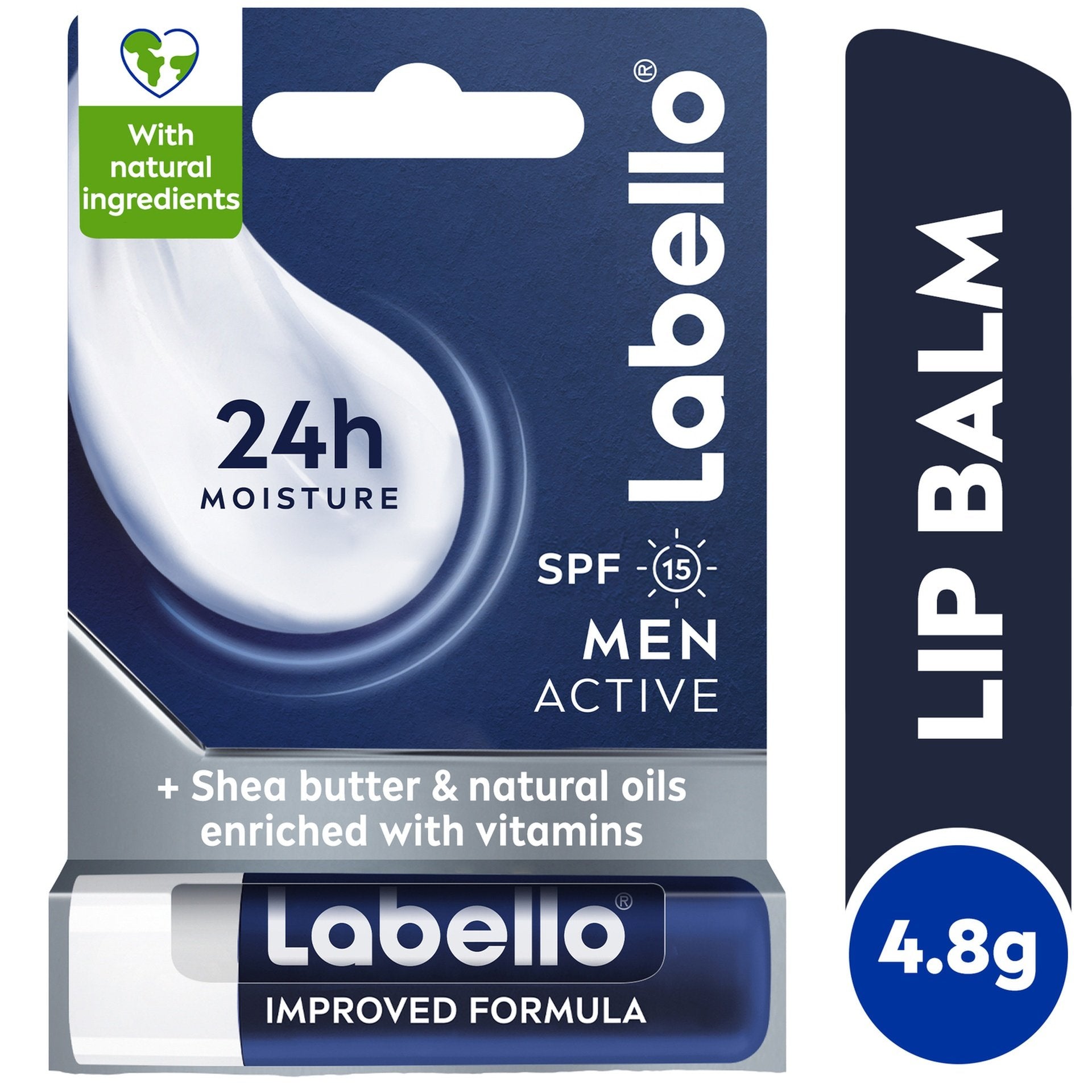 Labello Lip Balm Men Active 4.8 G – Karisma Cosmetics