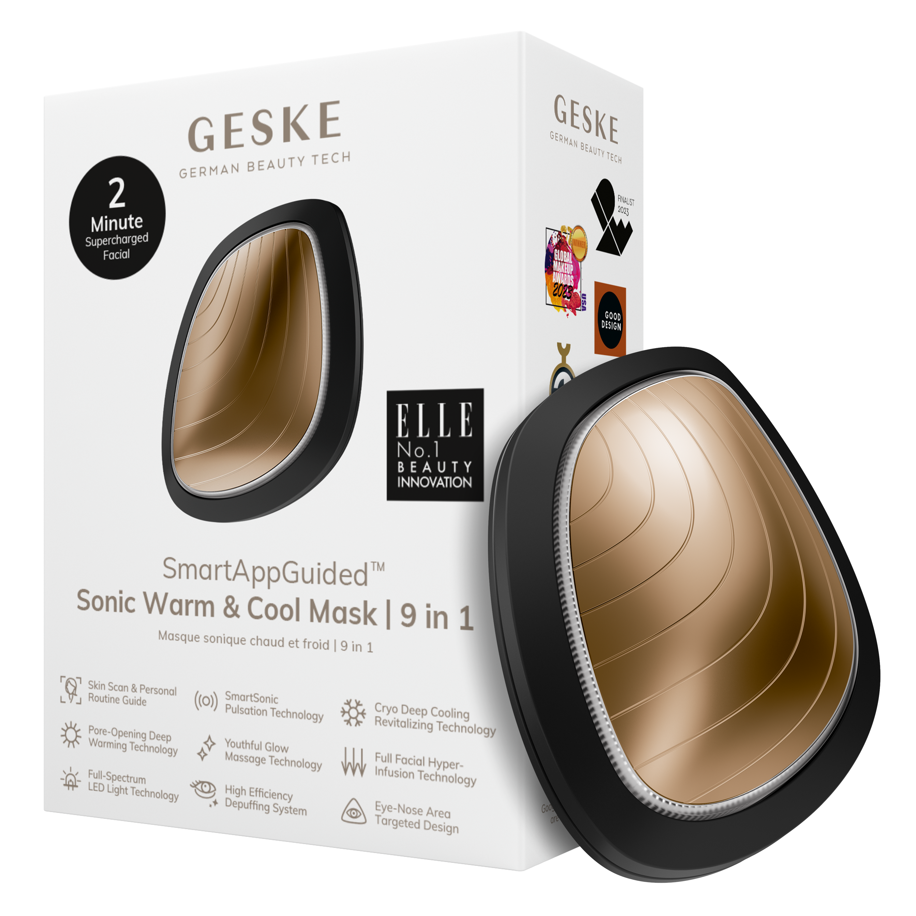 GESKE Sonic Warm Cool Mask 9 in 1 - Grey GESKE Sonic Warm Cool Mask 9 in 1 - Grey