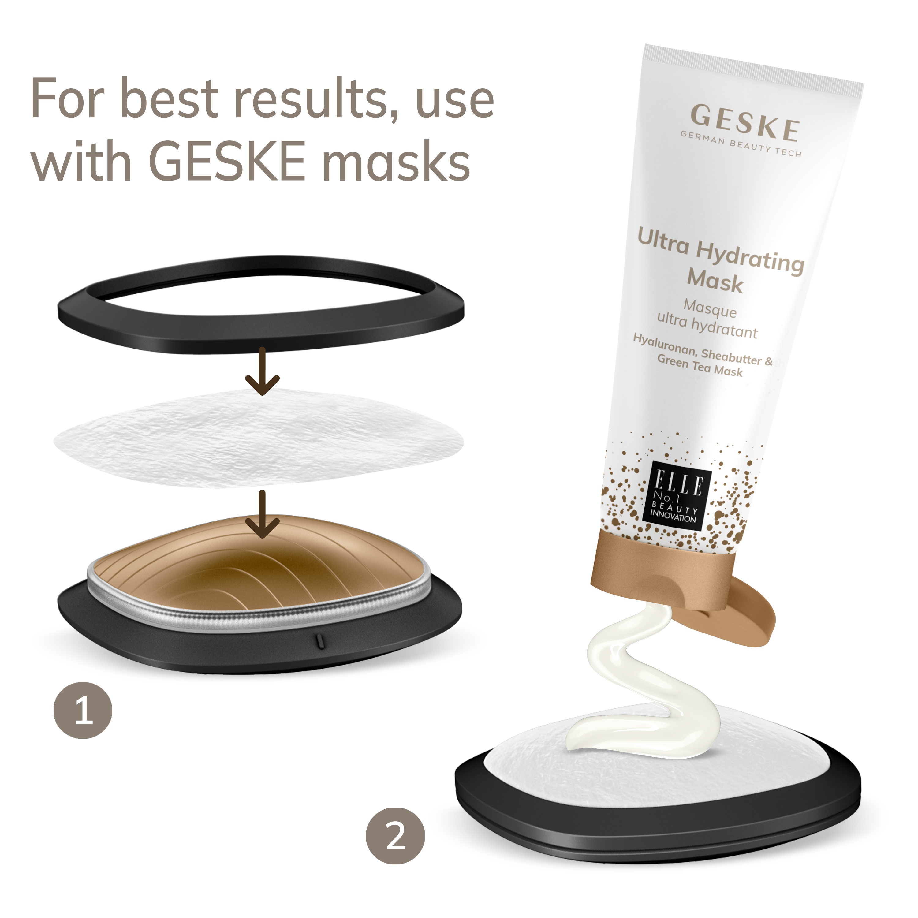 GESKE Sonic Warm Cool Mask 9 in 1 - Grey GESKE Sonic Warm Cool Mask 9 in 1 - Grey