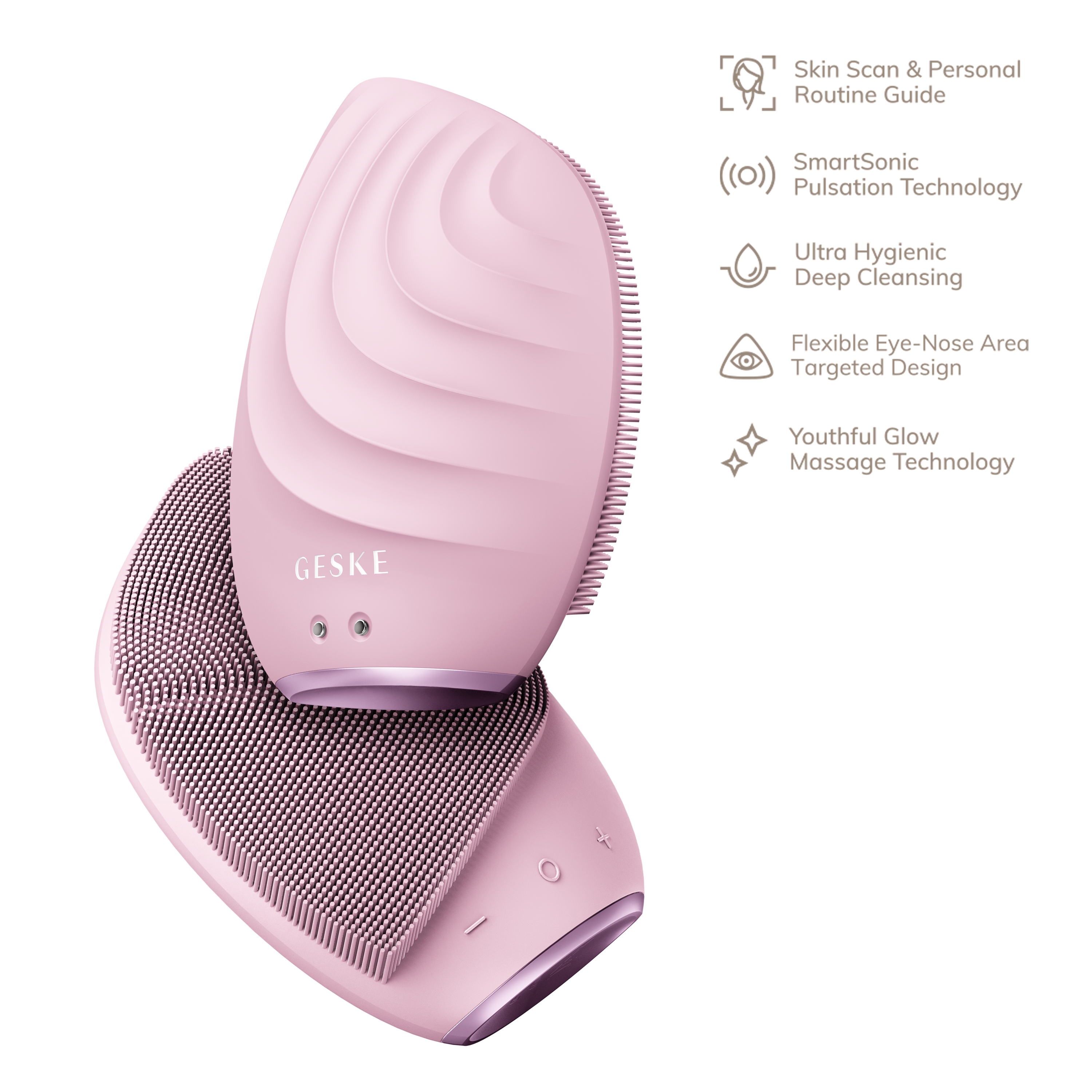GESKE Sonic Facial Brush 5 in 1 - Pink