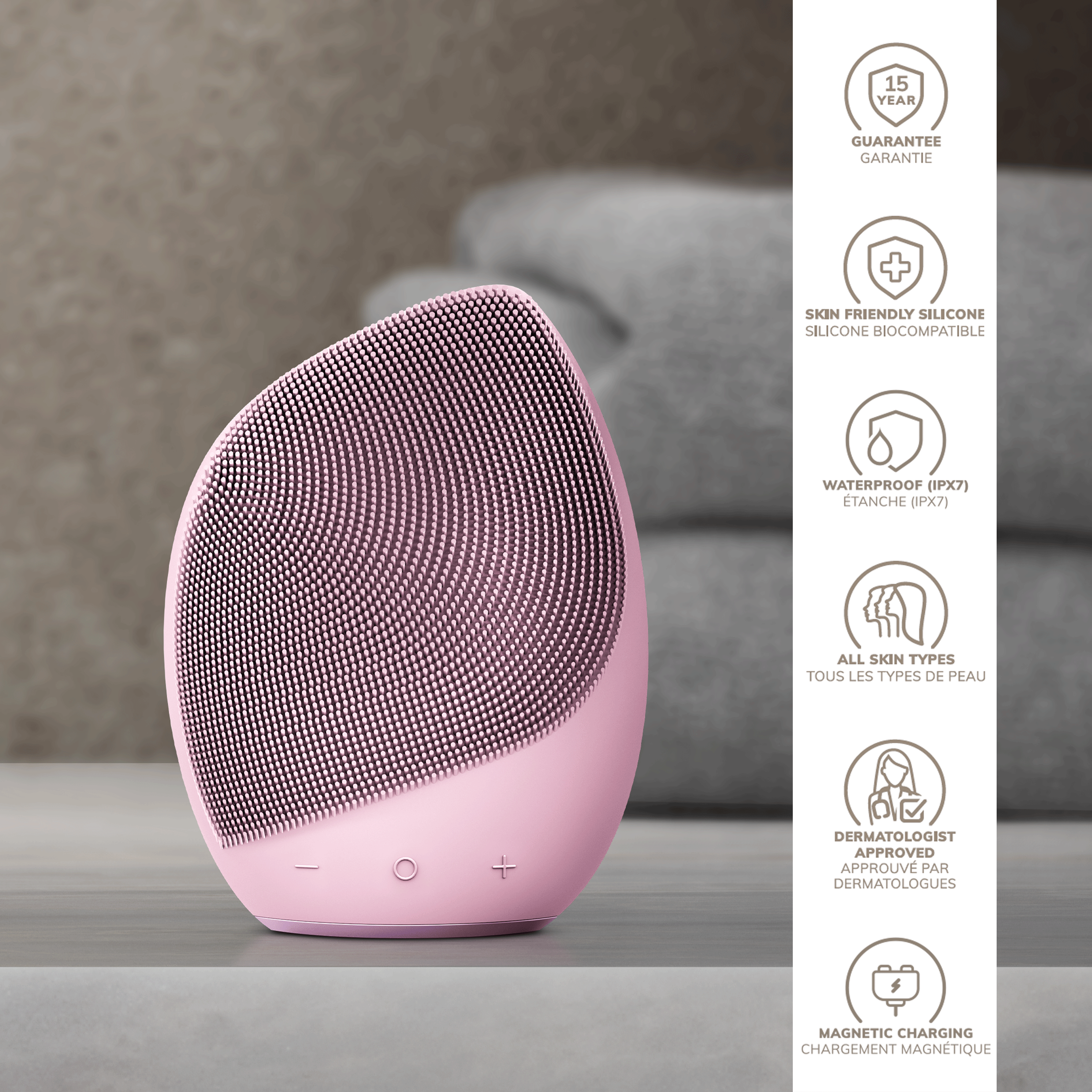 GESKE Sonic Facial Brush 5 in 1 - Pink