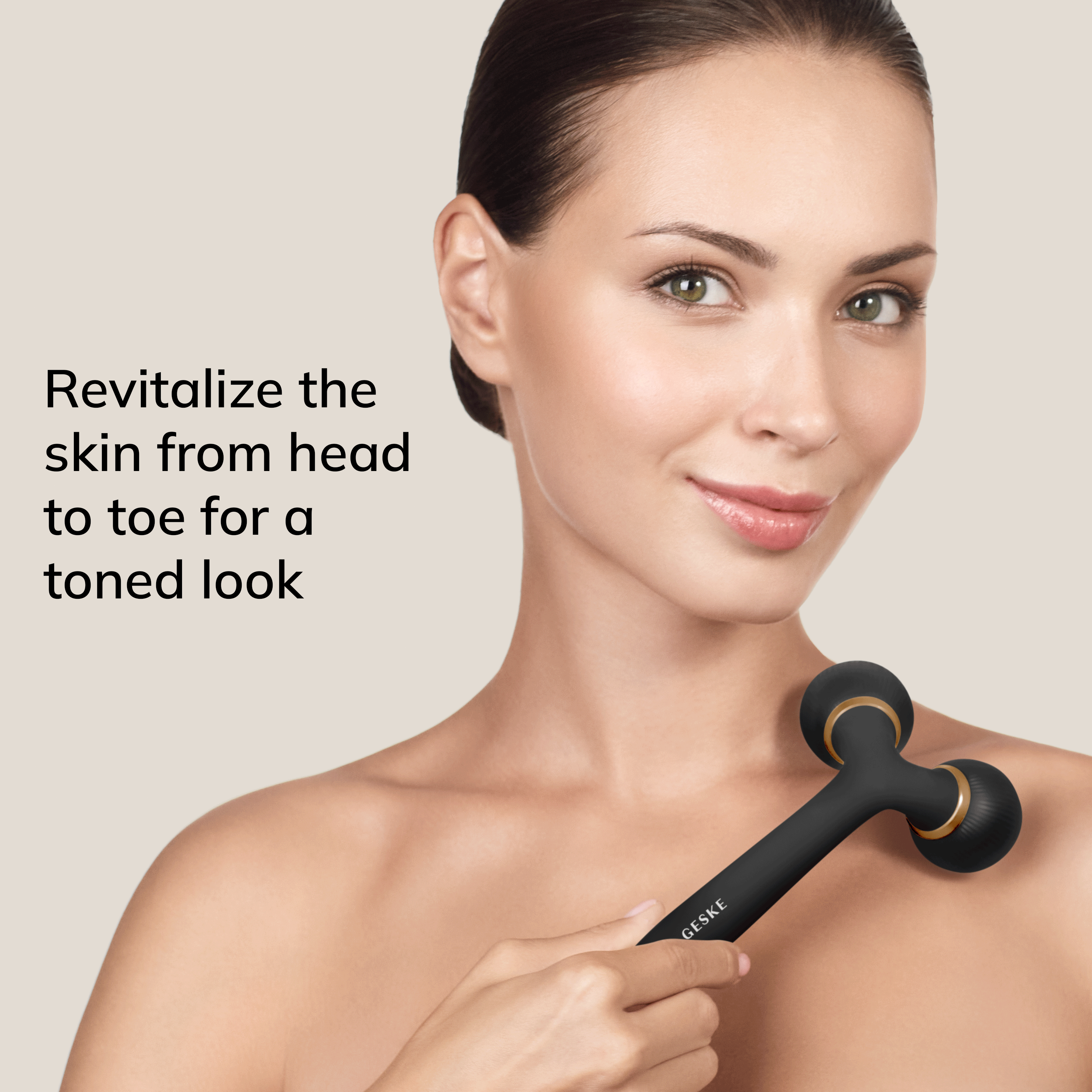 GESKE Sonic Facial Body Roller 4 in 1 - Gray GESKE Sonic Facial Body Roller 4 in 1 - Gray