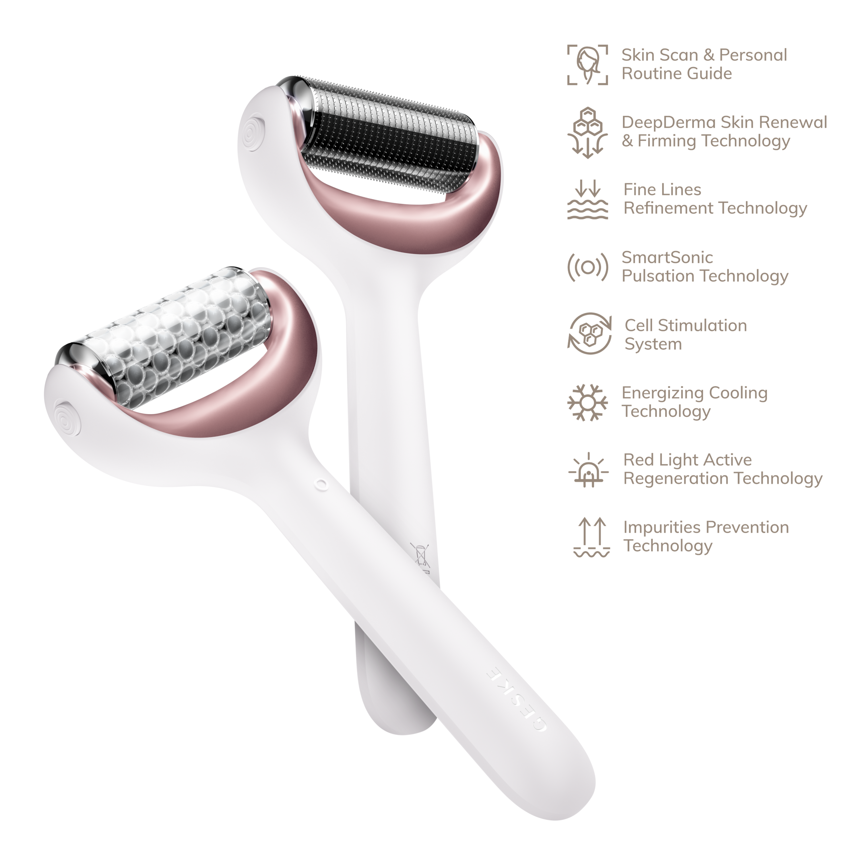 GESKE MicroNeedle Face Body Roller 8 in 1 - Starlight GESKE MicroNeedle Face Body Roller 8 in 1 - Starlight