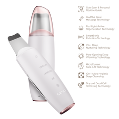 GESKE MicroCurrent Skin Scrubber  Blackhead Remover 9in1 - Starlight