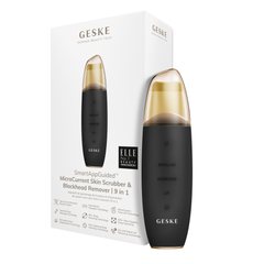 GESKE MicroCurrent Skin Scrubber  Blackhead Remover 9in1 - Gray