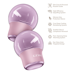 GESKE Cool Warm Face and Body Massager 7 in 1 - Pink