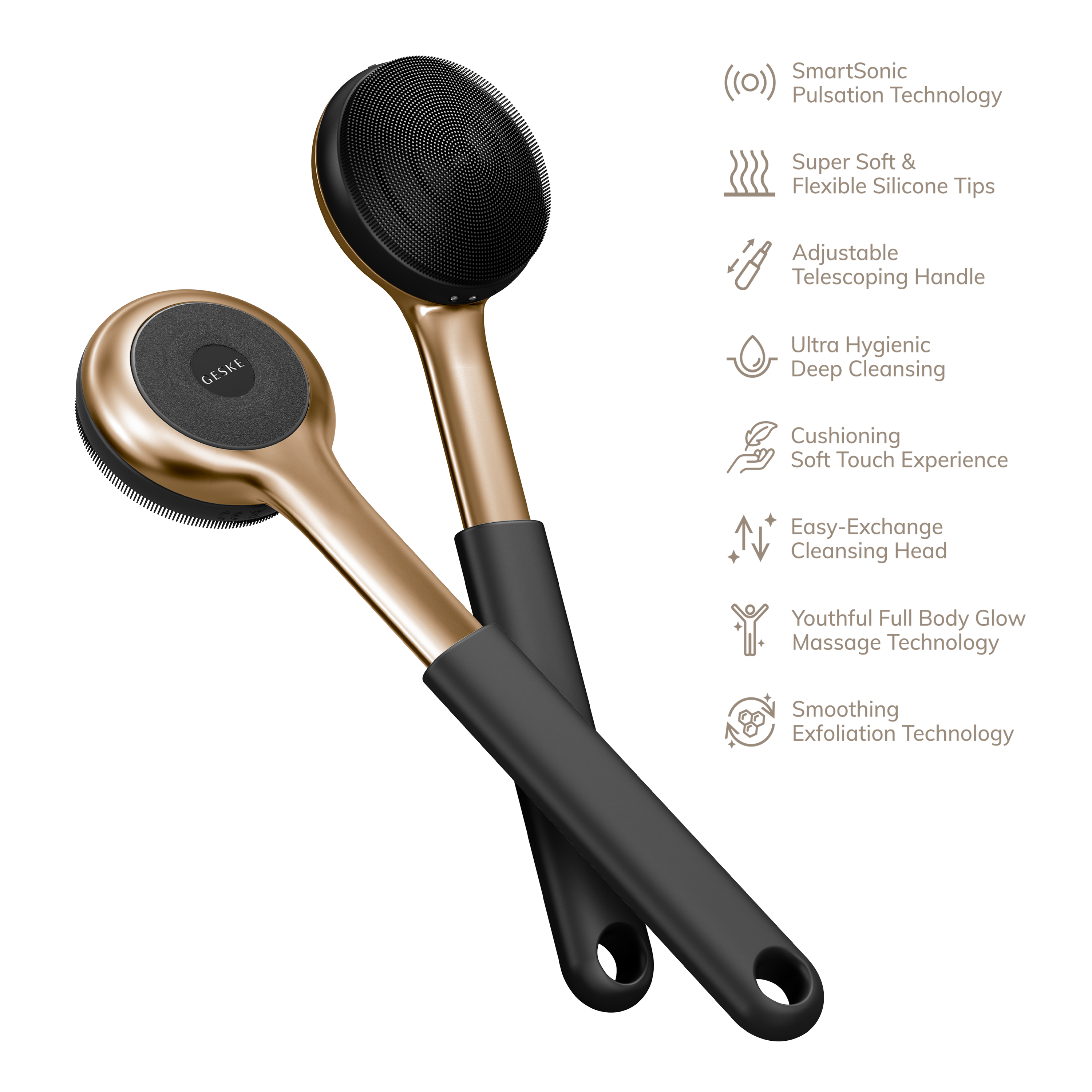 GESKE Sonic FullBody Brush Intensive Exfoliator - Gray GESKE Sonic FullBody Brush Intensive Exfoliator - Gray