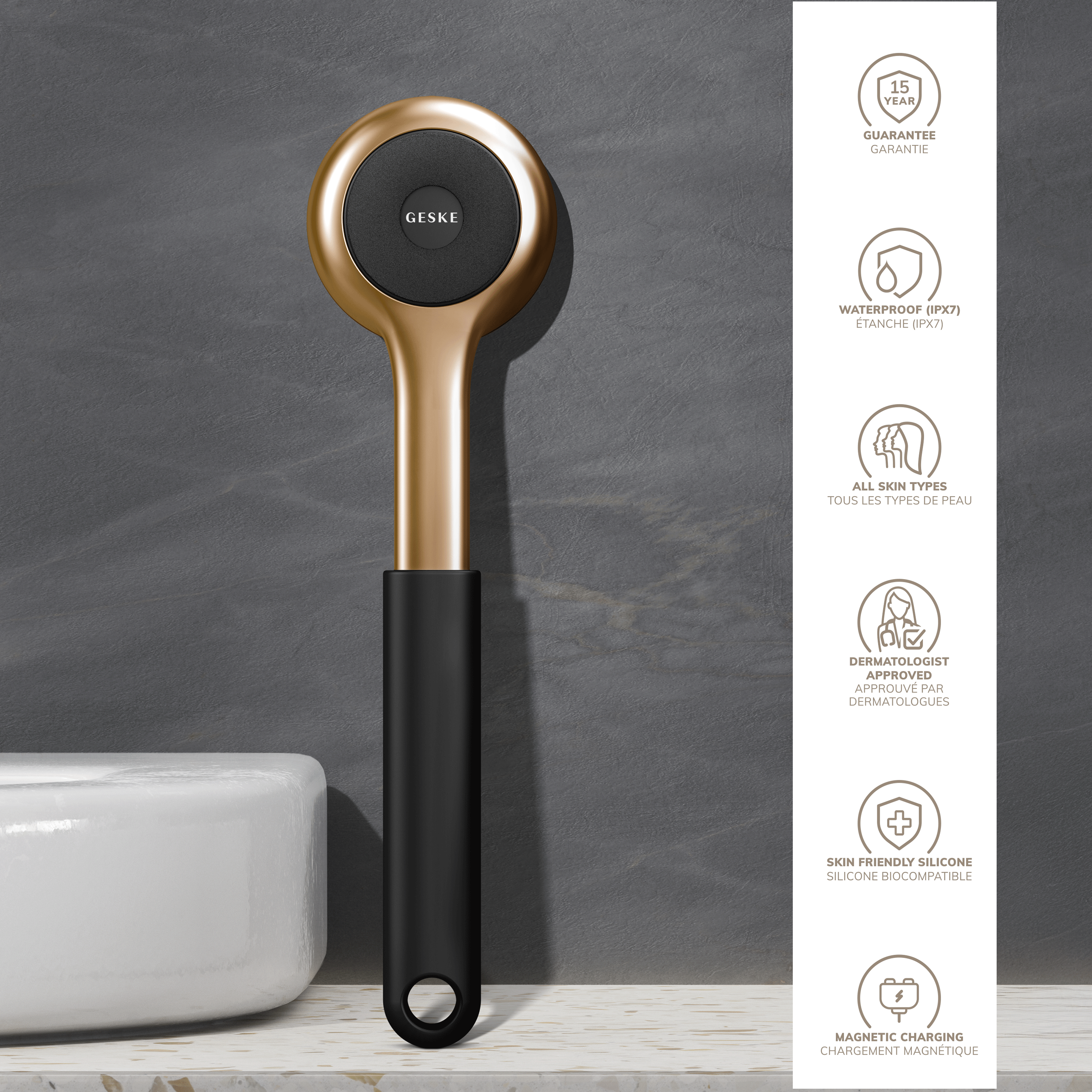 GESKE Sonic FullBody Brush Intensive Exfoliator - Gray GESKE Sonic FullBody Brush Intensive Exfoliator - Gray