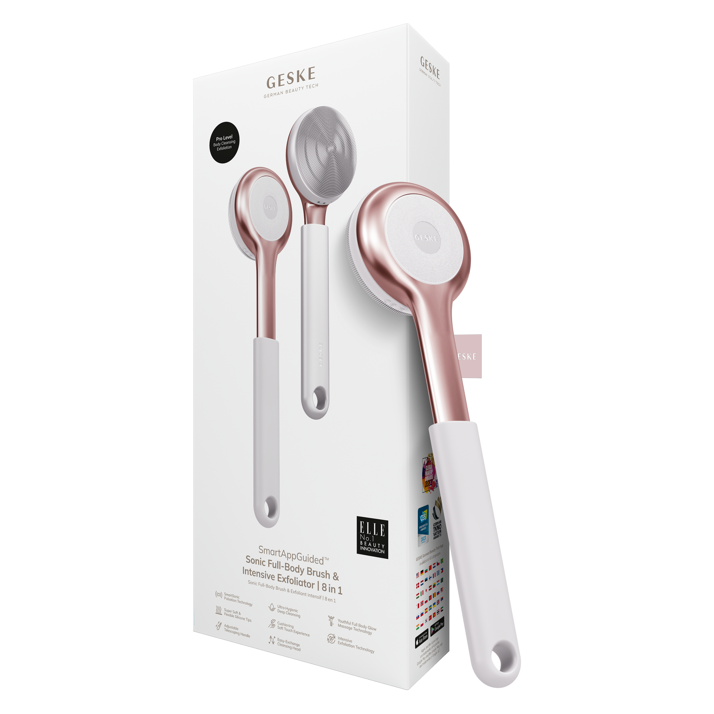 GESKE Sonic FullBody Brush Intensive Exfoliator - Starlight GESKE Sonic FullBody Brush Intensive Exfoliator - Starlight