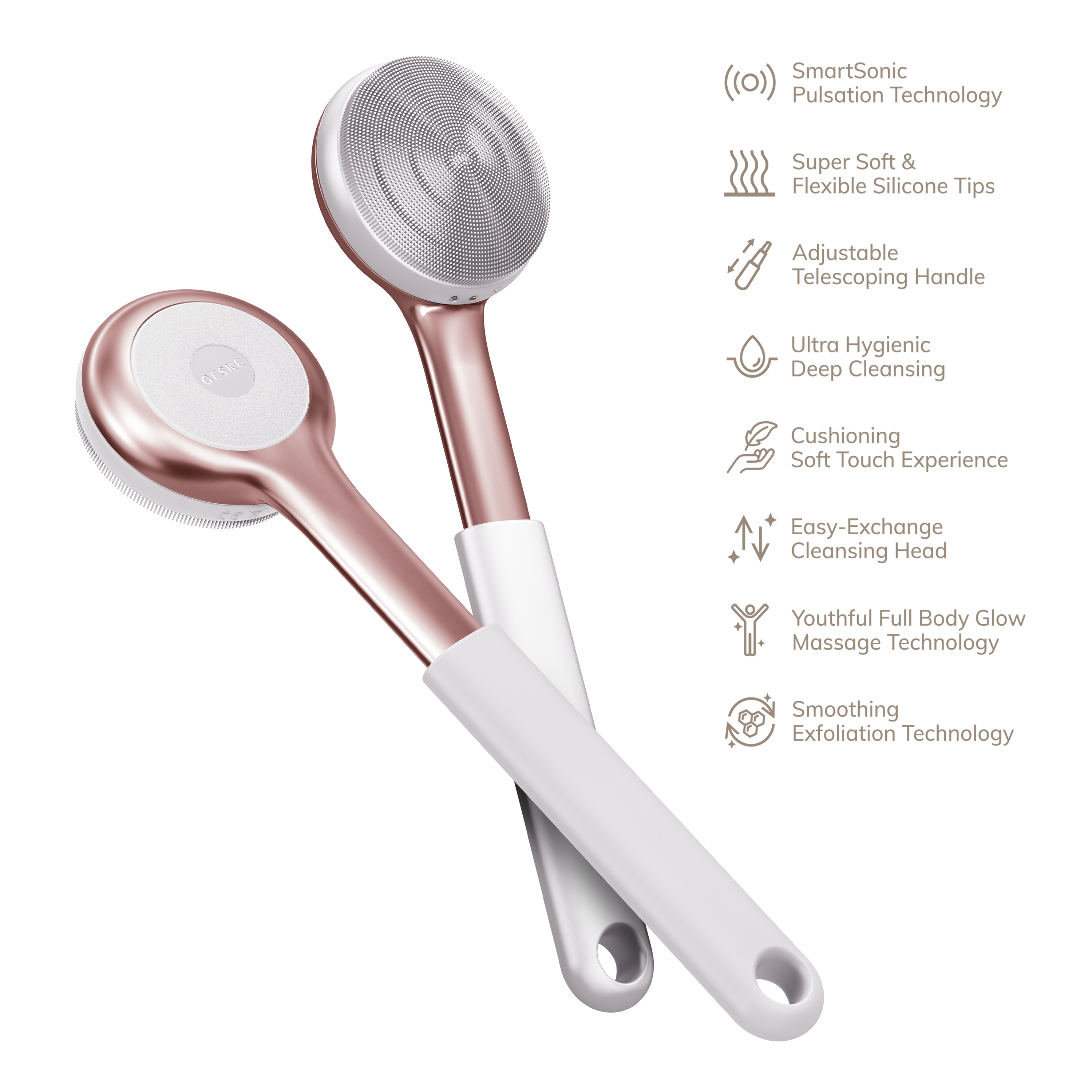 GESKE Sonic FullBody Brush Intensive Exfoliator - Starlight GESKE Sonic FullBody Brush Intensive Exfoliator - Starlight