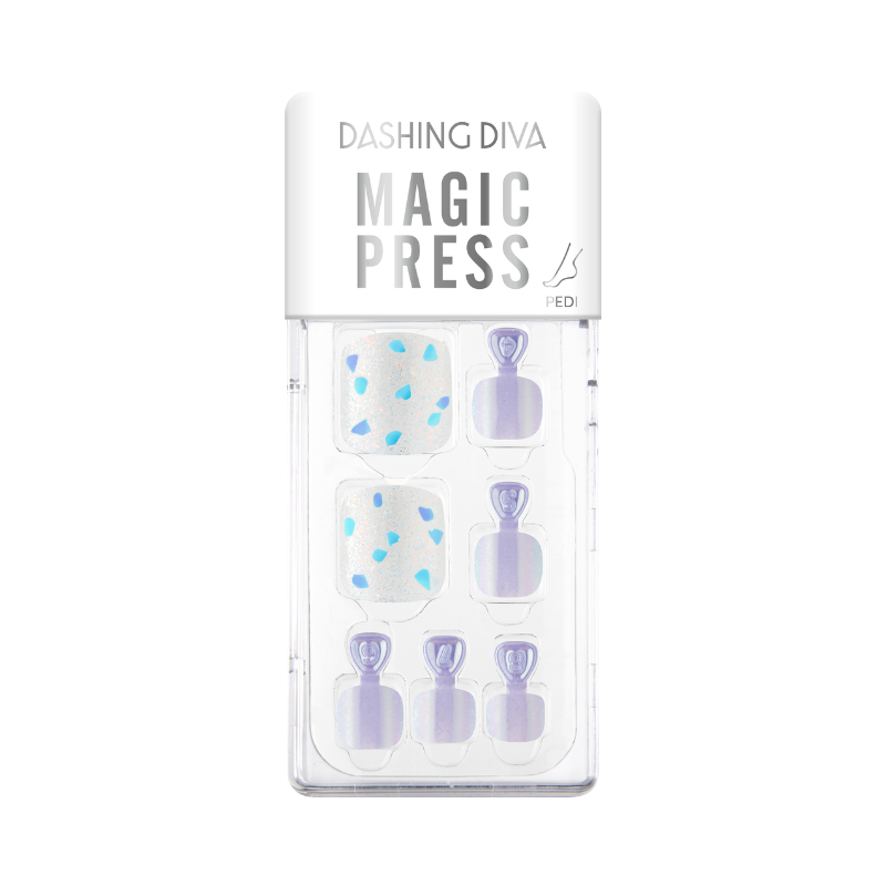 Dashing Diva Magic Press Pedi Nail Set - Breeze Touch