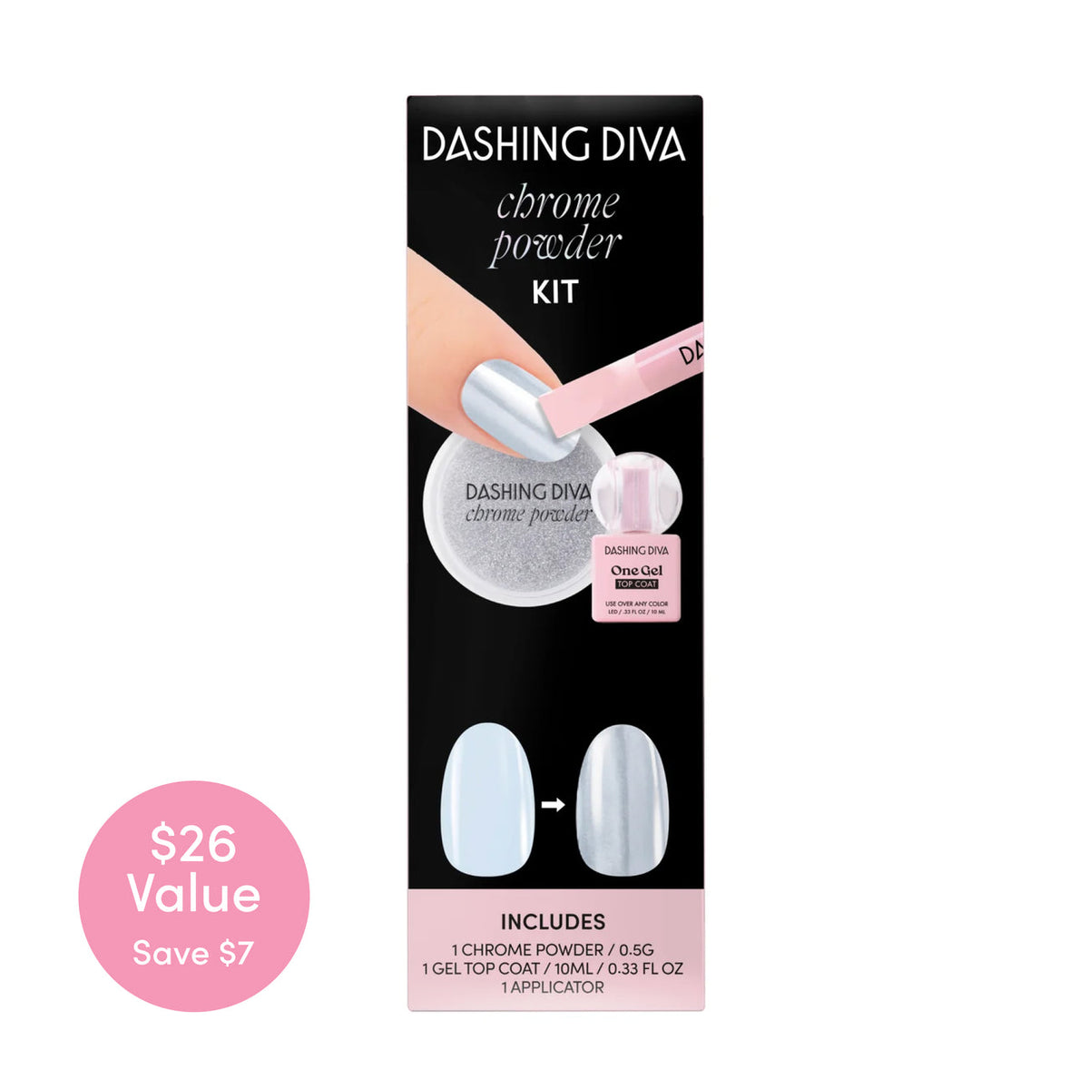 Dashing Diva Gloss Silver Powder