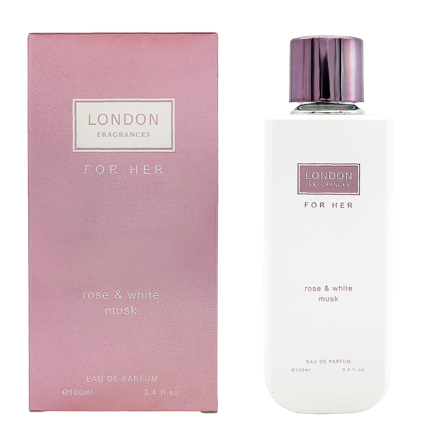 London Fragrances For Her  Rose  White Musk e100ml