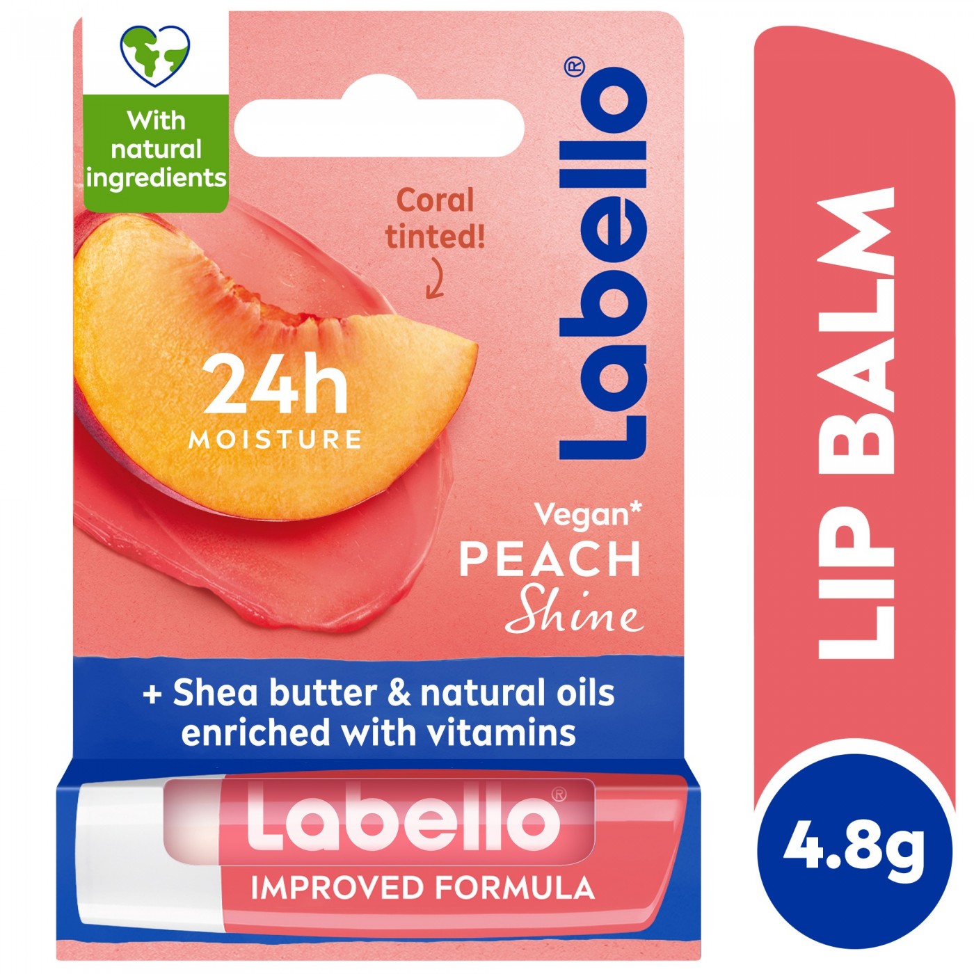 Labello Lip Balm Peach 4.8 G Labello Lip Balm Peach 4.8 G