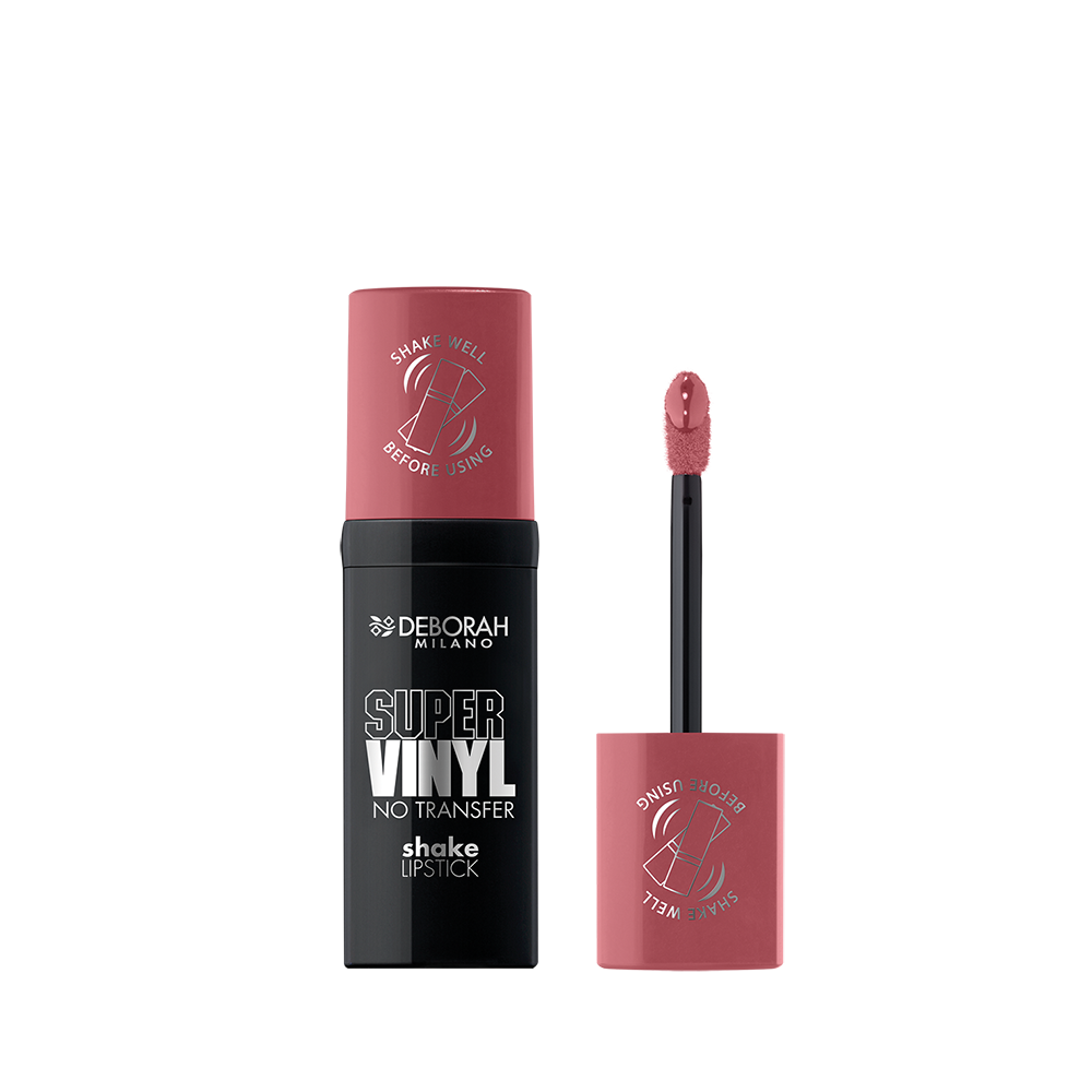 Deborah Milano Super Vinyl No Transfer Shake Lipstick 01 Rose