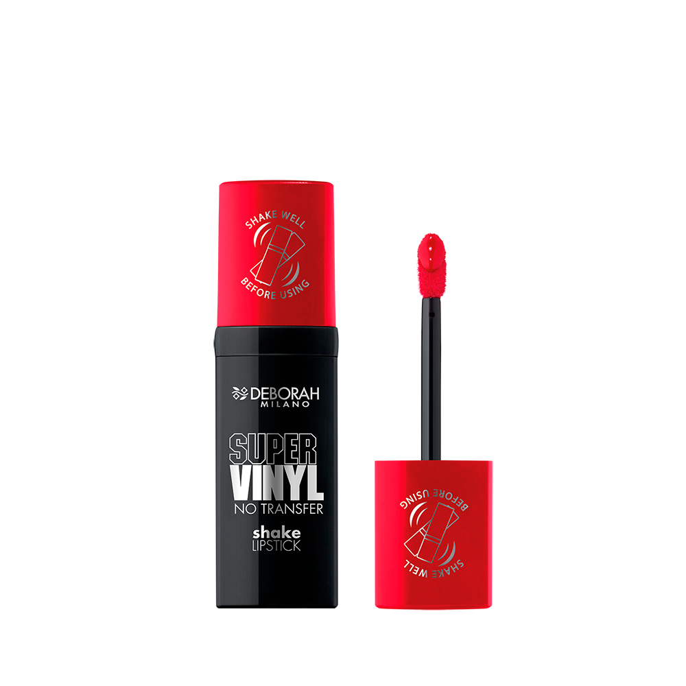 Deborah Milano Super Vinyl No Transfer Shake Lipstick 04 Red