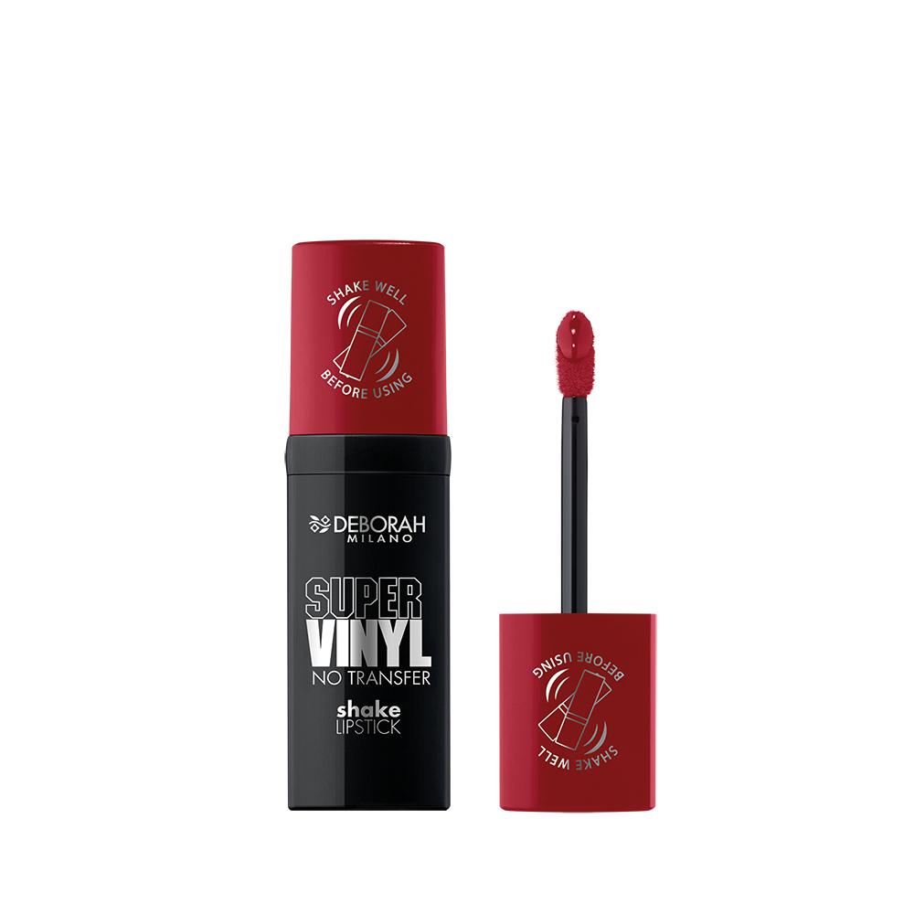 Deborah Milano Super Vinyl No Transfer Shake Lipstick 05 Ruby Red