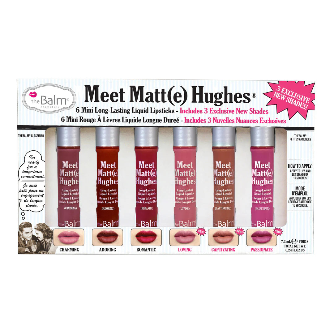 Meet Matte Hughes Set Of 6 Mini Kit 3 Liquid Lipsticks Meet Matte Hughes Set Of 6 Mini Kit 3 Liquid Lipsticks