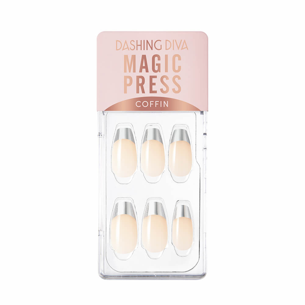 Dashing Diva Magic Press Silver Chic French Dashing Diva Magic Press Silver Chic French