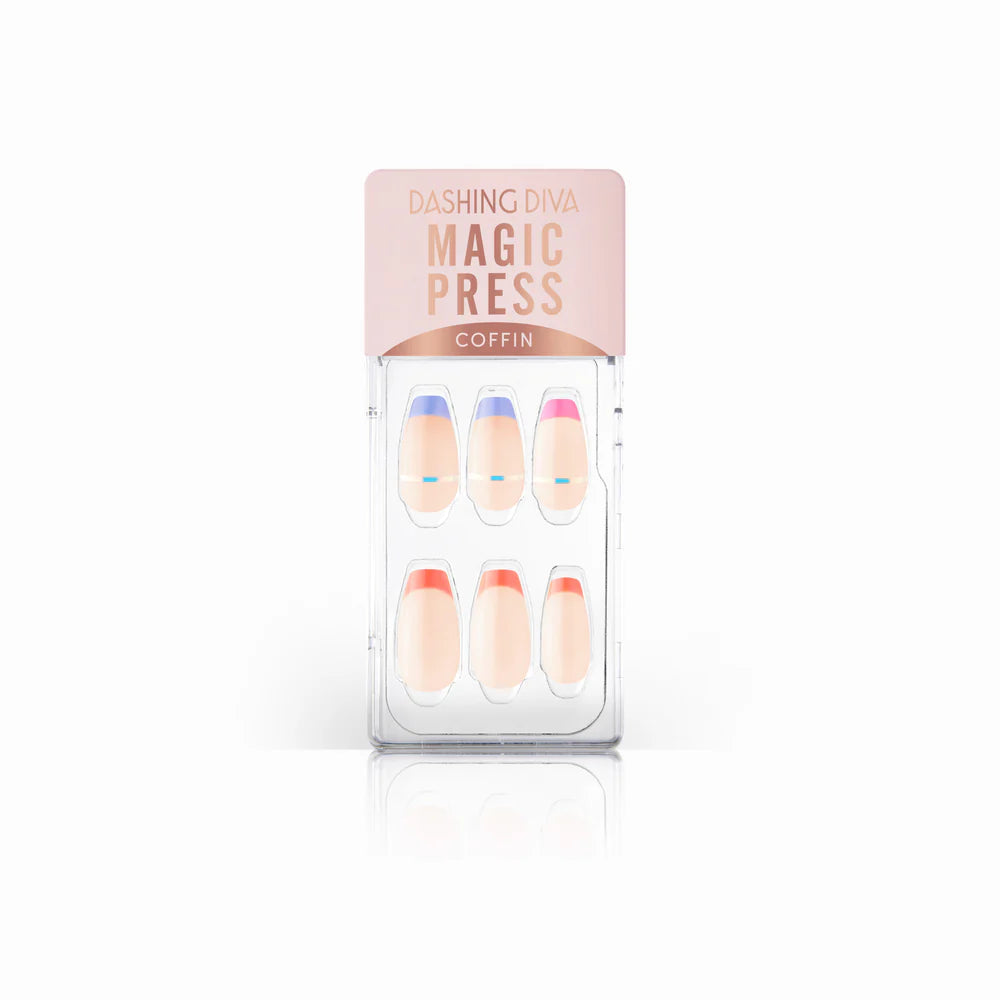 Dashing Diva Magic Press Neon Edge French Dashing Diva Magic Press Neon Edge French