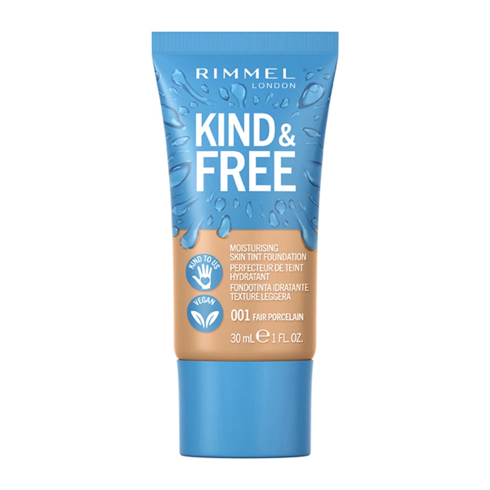 Rimmel Kind & Free™ Moisturising Skin Tint - 001 Fair Porcelain Rimmel Kind & Free™ Moisturising Skin Tint - 001 Fair Porcelain
