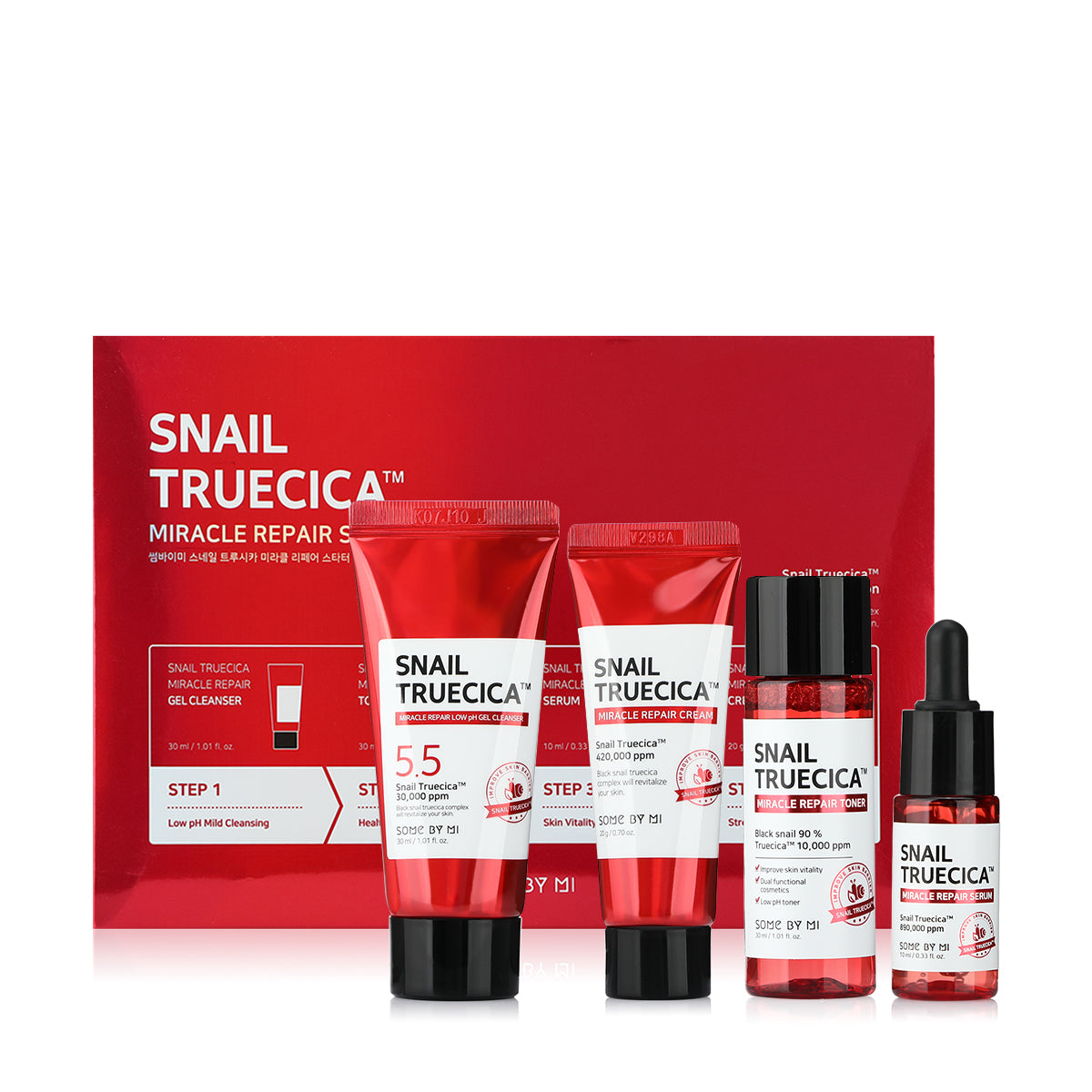 Some By Mi Snail Truecica Miracle Repair Starter Kit Some By Mi Snail Truecica Miracle Repair Starter Kit