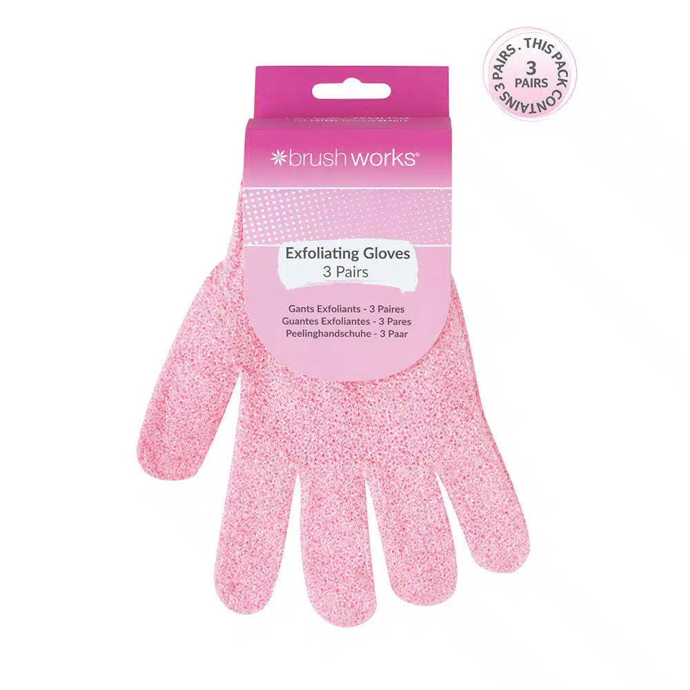 Brushworks Exfoliating Gloves 3 Pack
