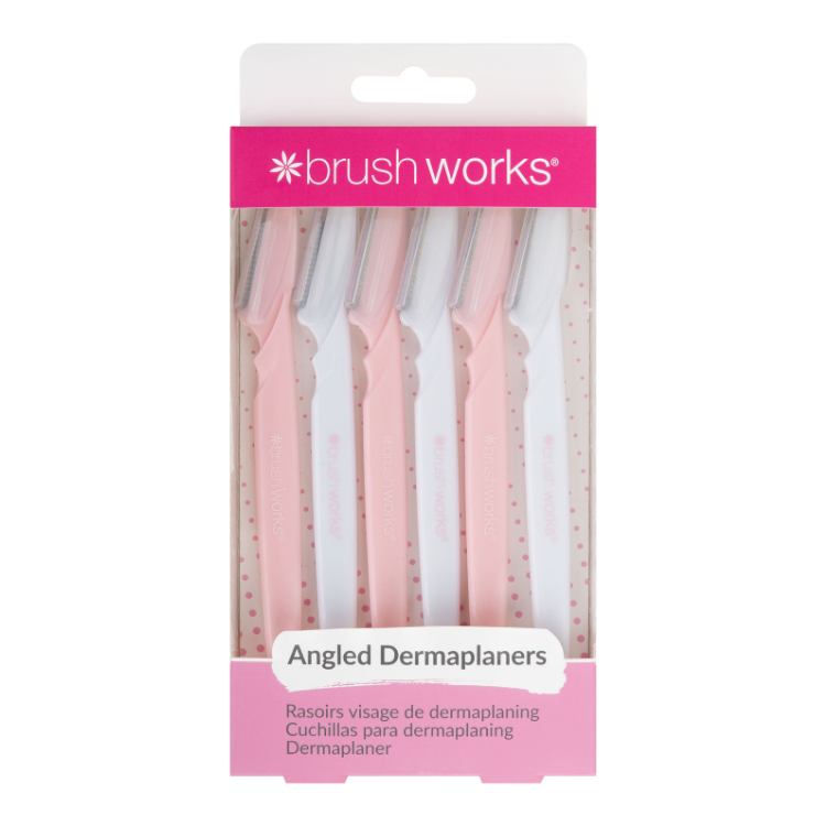 Brushworks Angled Dermaplaners (Pack of 6) Brushworks Angled Dermaplaners (Pack of 6)