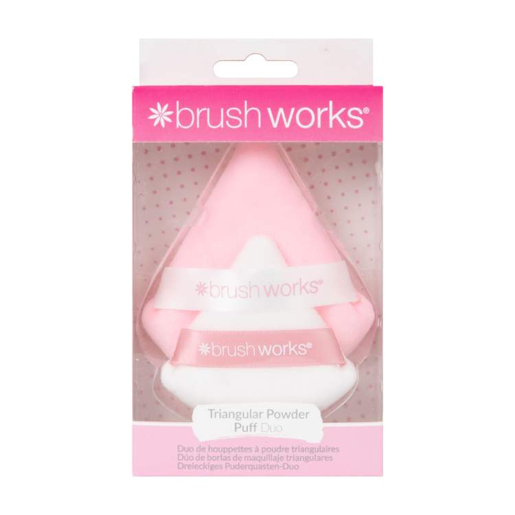 Brushworks Triangular Powder Puff Duo Brushworks Triangular Powder Puff Duo