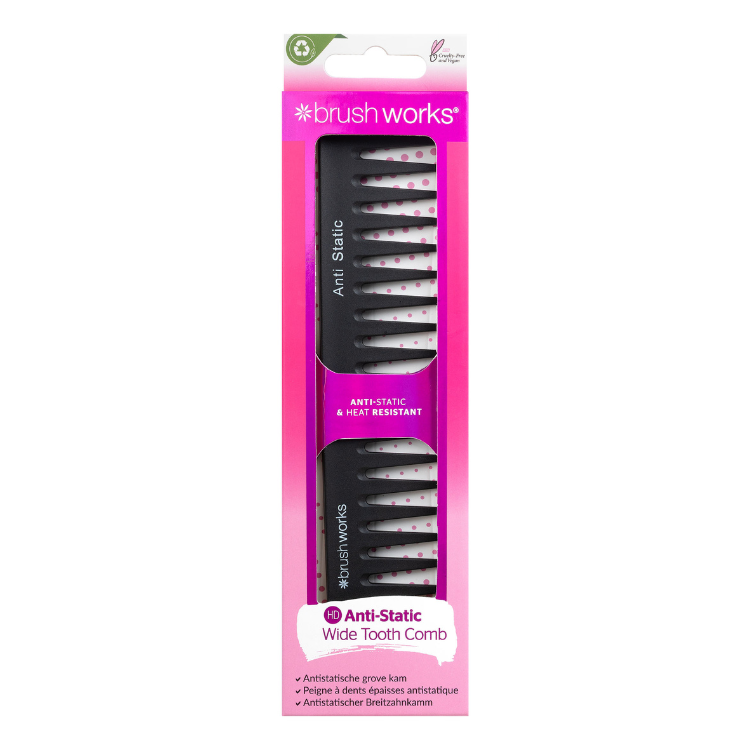 Brushworks Anti-Static Wide Tooth Comb Brushworks Anti-Static Wide Tooth Comb